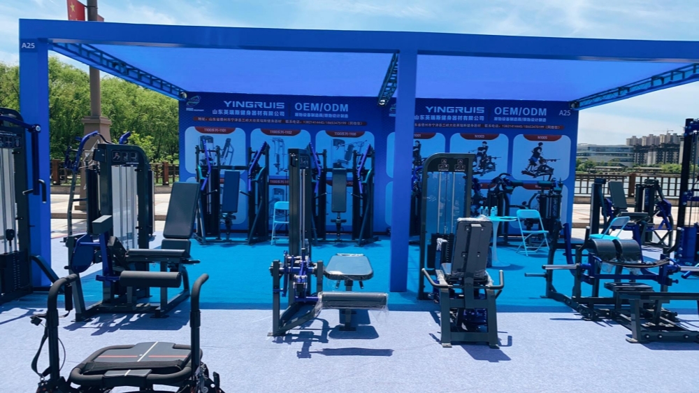 Yingruis Fitness 2026 Ningjin Fitness Equipment ایکسپو میں چمک رہی ہے